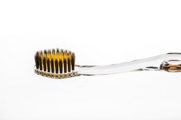 Nano-b Gold & Charcoal Toothbrush Blue
