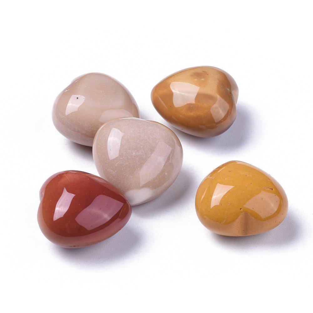 Skały Sattwy | Serce z kamienia Mookaite Jasper 20mm | PAMIĘTAJ KIM JESTEŚ