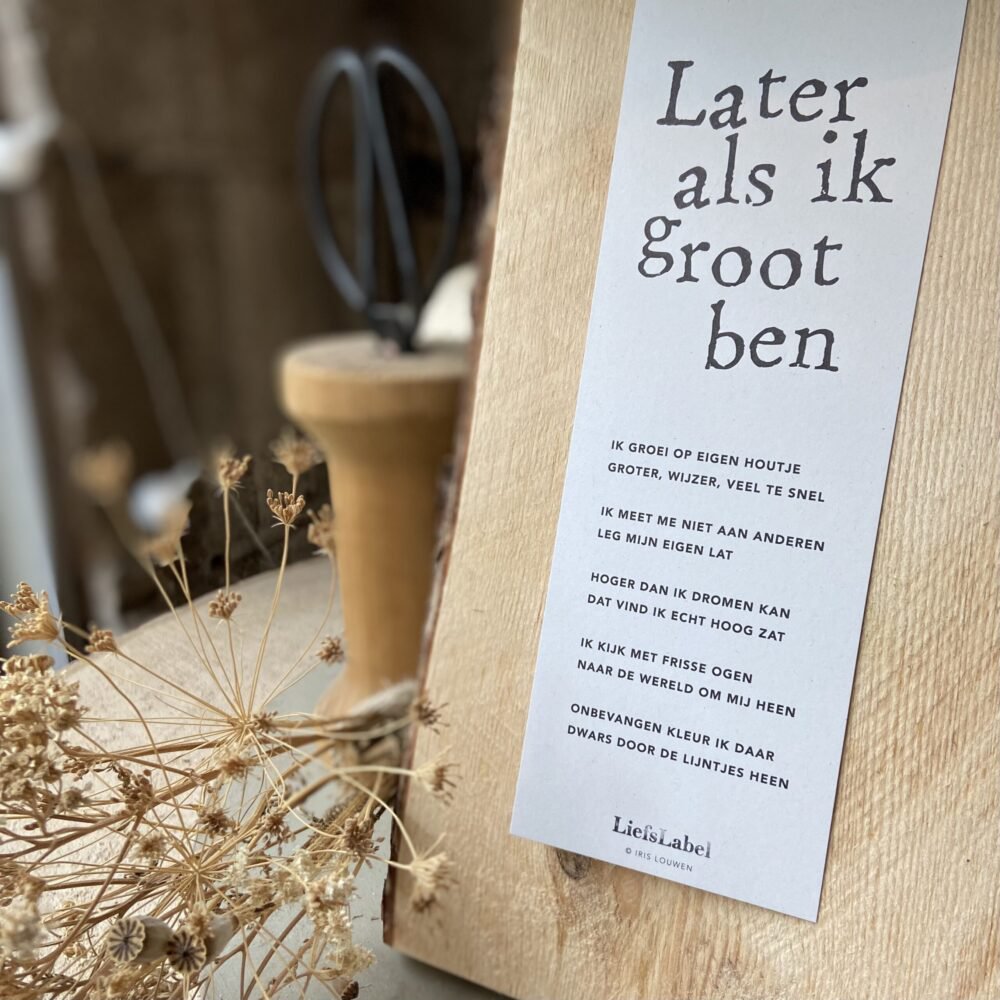 Klembord ➸ Later Als Ik Groot Ben