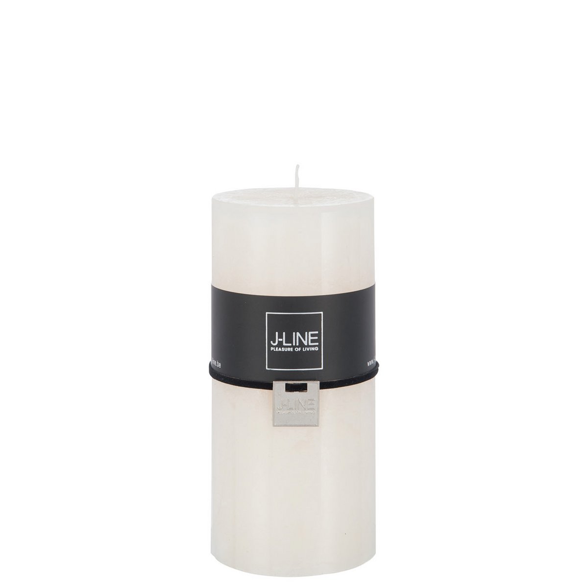 J-Line cilinderkaars - vanille - wit - large - 52U