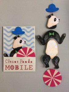 Nursery Cirucus Panda Kinetic Mobile