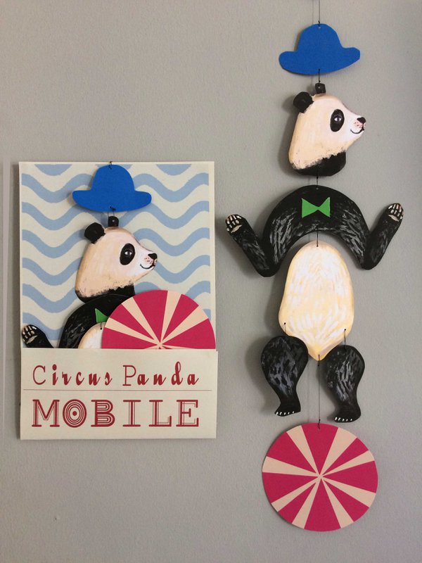 Børnehave Cirucus Panda Kinetic Mobile