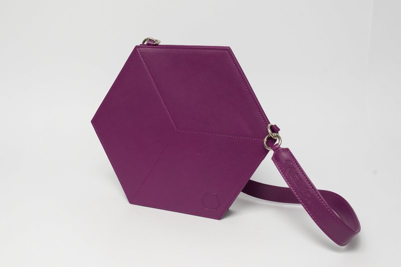 Hexacubo Plano Púrpura