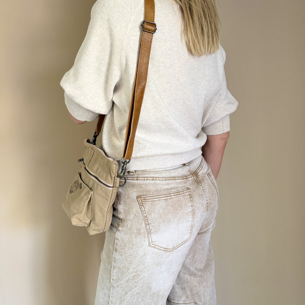FestivalBag (recycled cotton khaki) NEW BATCH