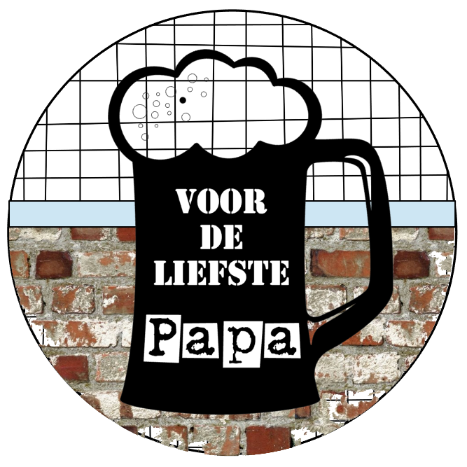Knopföffner mit Text ;; Für den süßesten Vater '' schwarzes Glas.