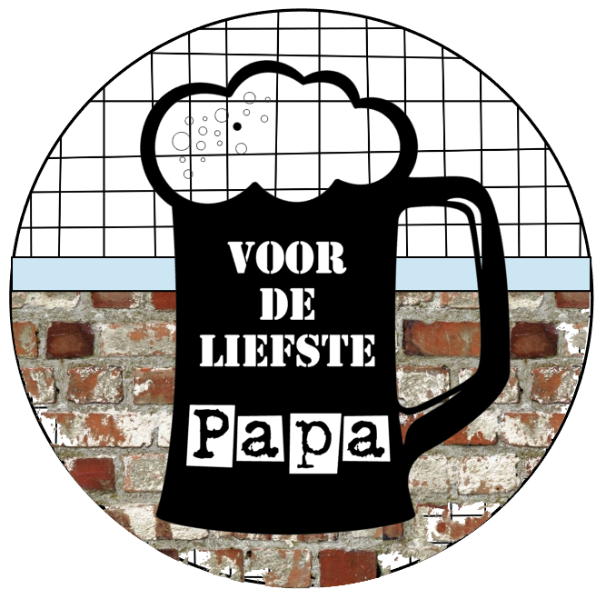 Knopföffner mit Text ;; Für den süßesten Vater '' schwarzes Glas.