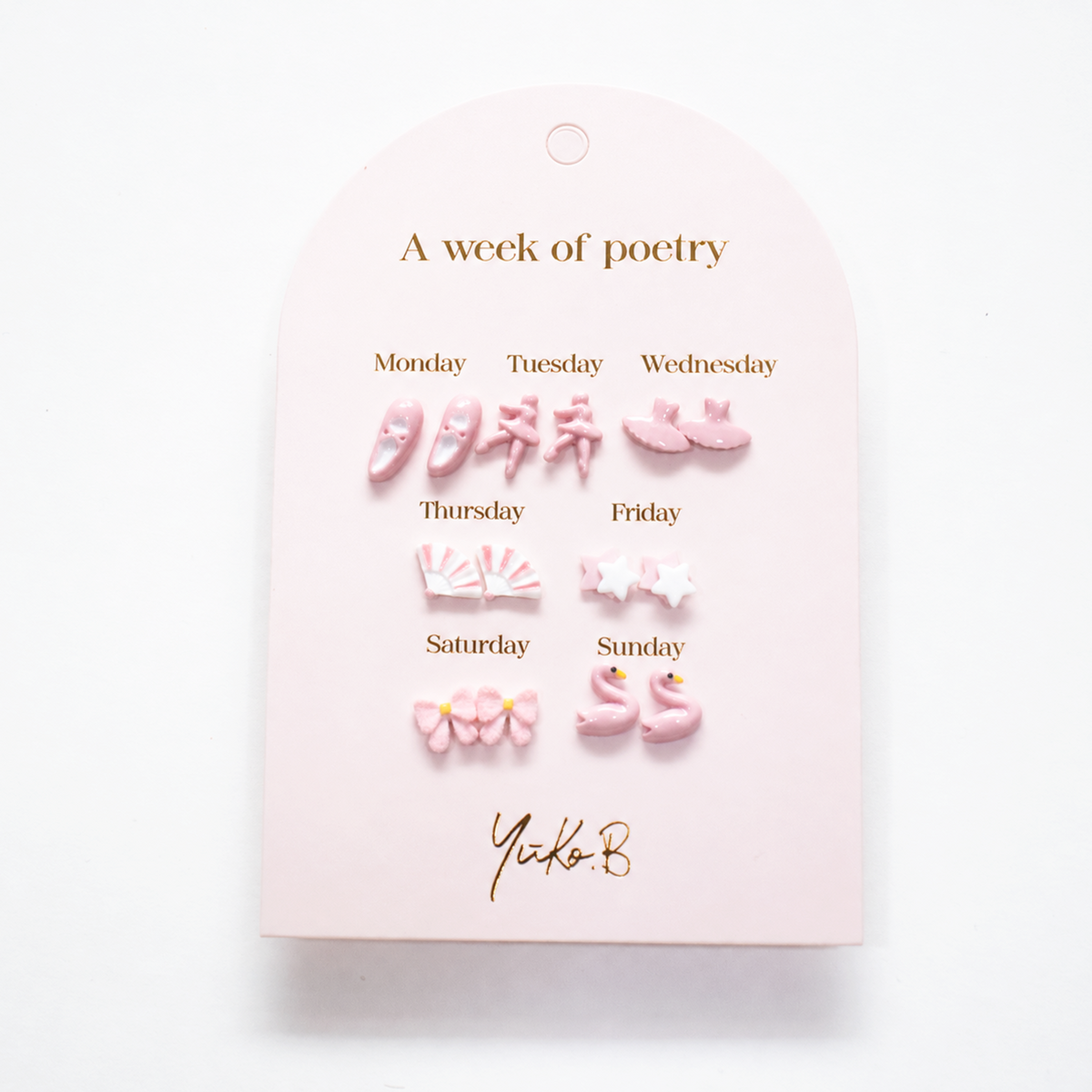 Nouveauté ! Boucles d'oreilles - Une Semaine de Poésie Danse Version Anglaise