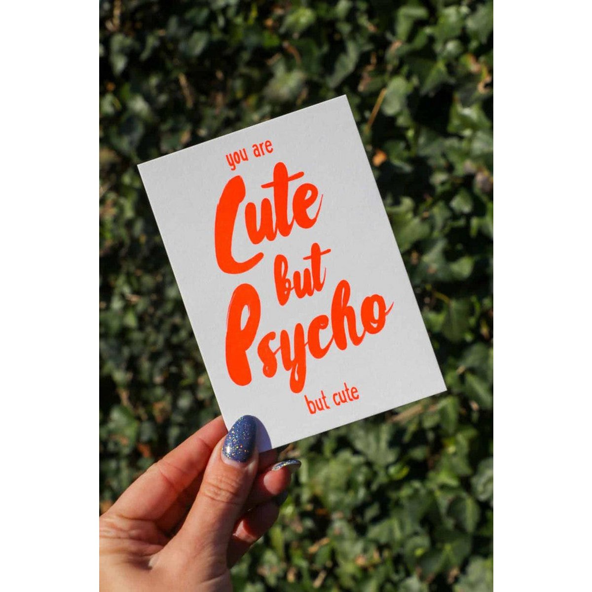 Riso print Uroczy, ale psychopatyczny, ale uroczy