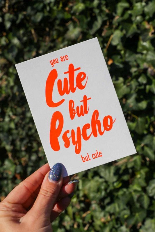Riso-Druck Süß, aber psychisch, aber süß