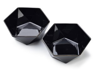 RALPH BLACK Set of 2 salad plates 15.5cm x 17cm x h7cm capacity 750ml