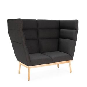 SOFA 141X71X119 NATURAL WOOD/FABRIC L802-13 DARK GRAY TH1579100