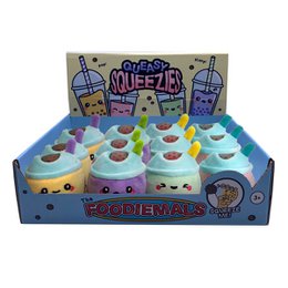 Queasy Squeezies Foodiemals Bubble Tea Plush Squeezy Toy