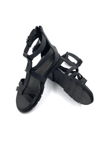 Womens Gladiator en Strappy lederen sandalen, enkelhoge lederen sandalen zwart, oude Griekse gladiator sandalen, Griekse leren zomerschoenen
