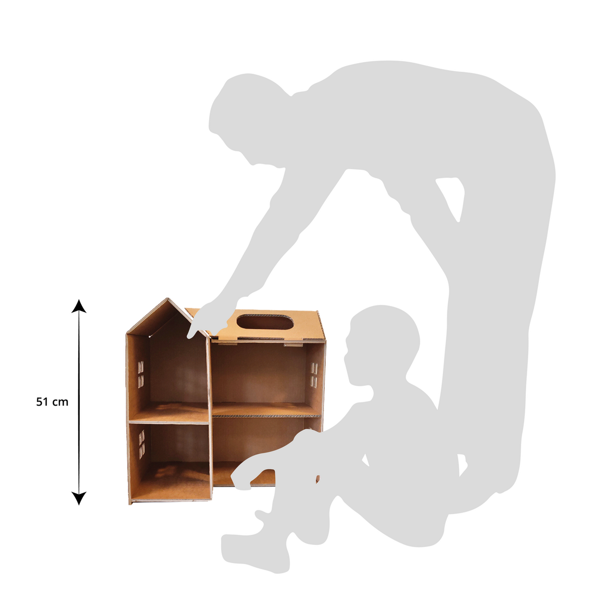 Maison de poupée en carton