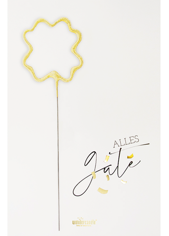 Alles Gute weiß Classic Wondercard