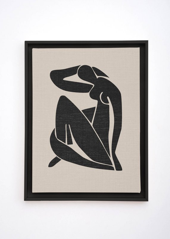 Schweberahmen 60x40 Farbe (Matisse Woman)
