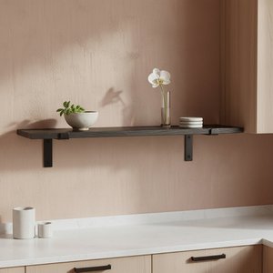Factory wandplank zwart 80 cm