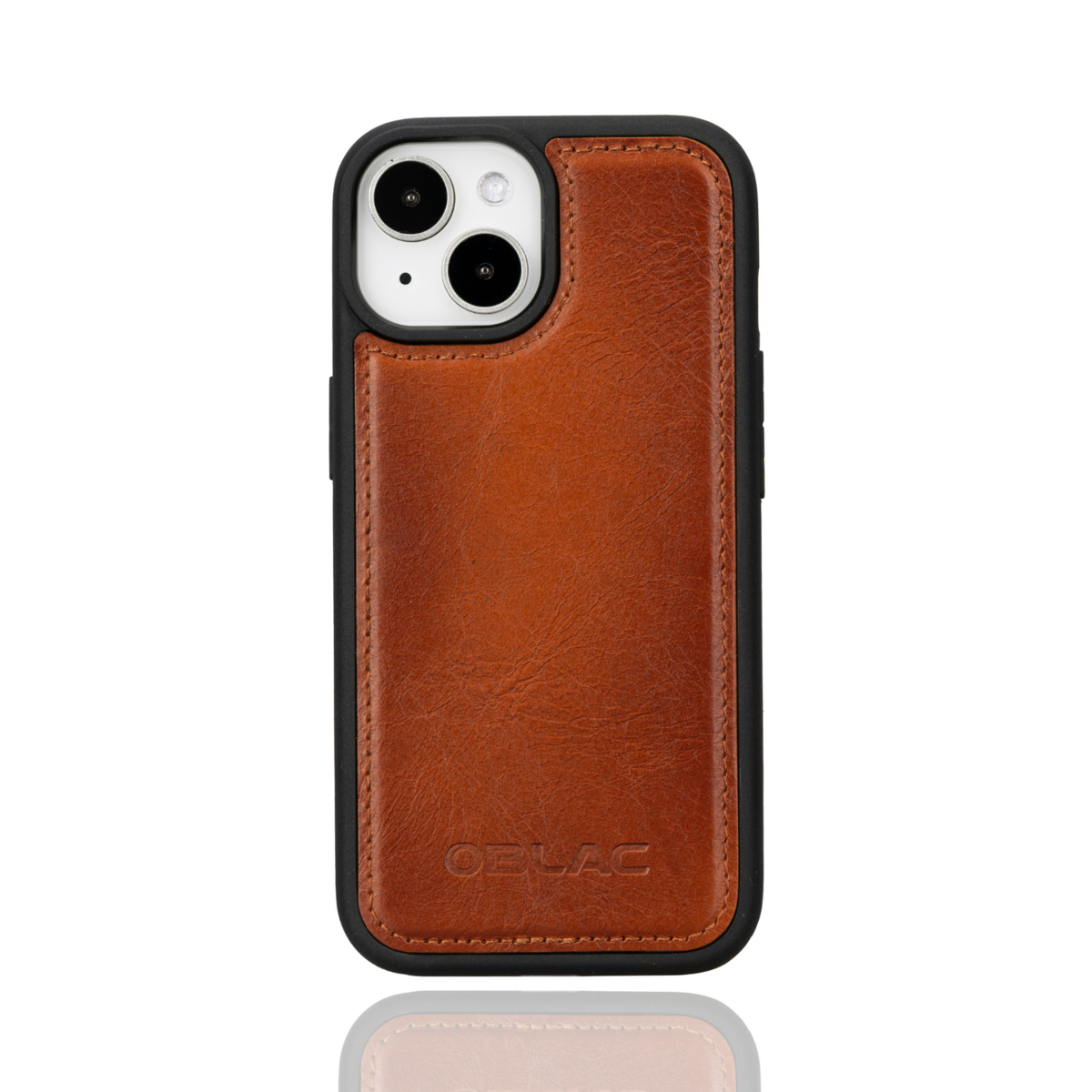 iPhone 15 Pro Telefoonhoesje Cognac Bruin