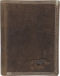 Arrigo Cognac -colored buffalo leather credit card holder, card holder and card holder with billpiece compartment