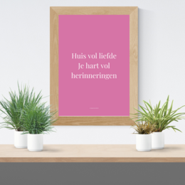 Poster 'Haus voller Liebe'