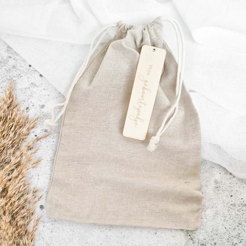 Storage bag - my birth suit - linen storage bag
