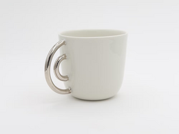 Cir Platin Cup 220ml ø:8cm d:11cm h:8,5cm Porcellana fatta a mano