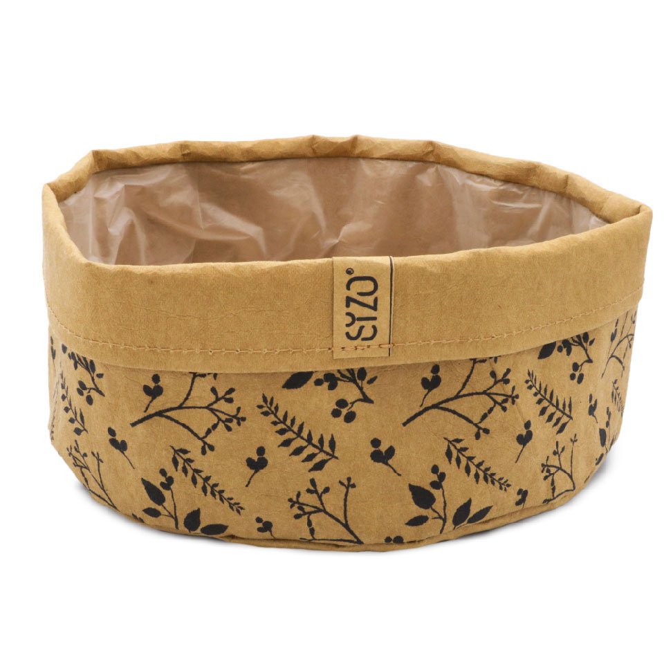 SIZO Vaskbar Papir Bag Flower Natural med vandtæt biologisk nedbrydeligt for