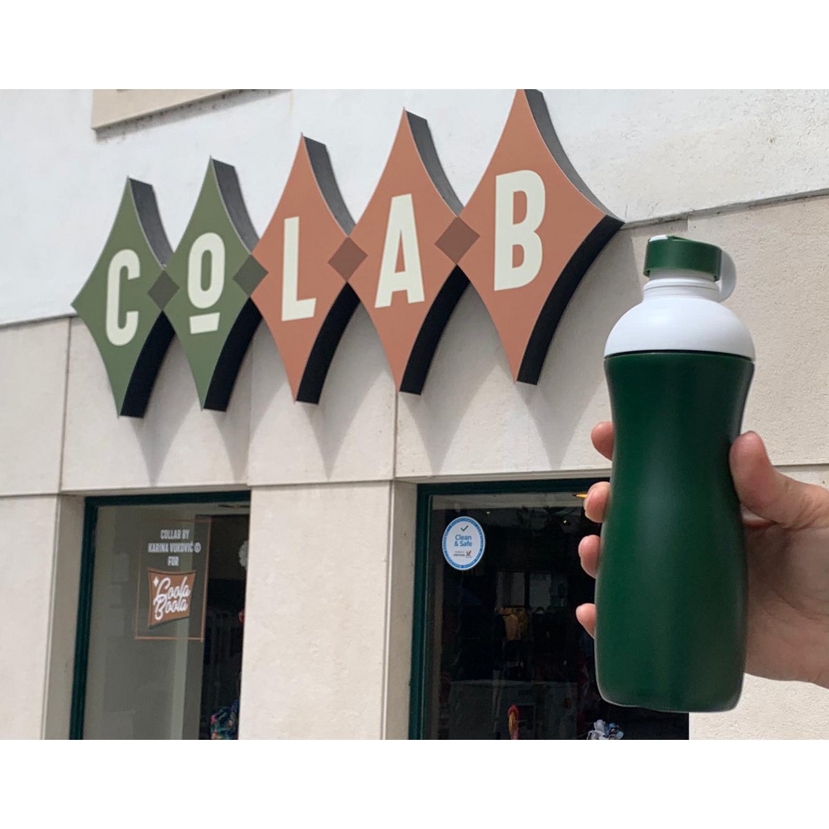 Biodrup Sportflasche biobasiert 500ml Grün