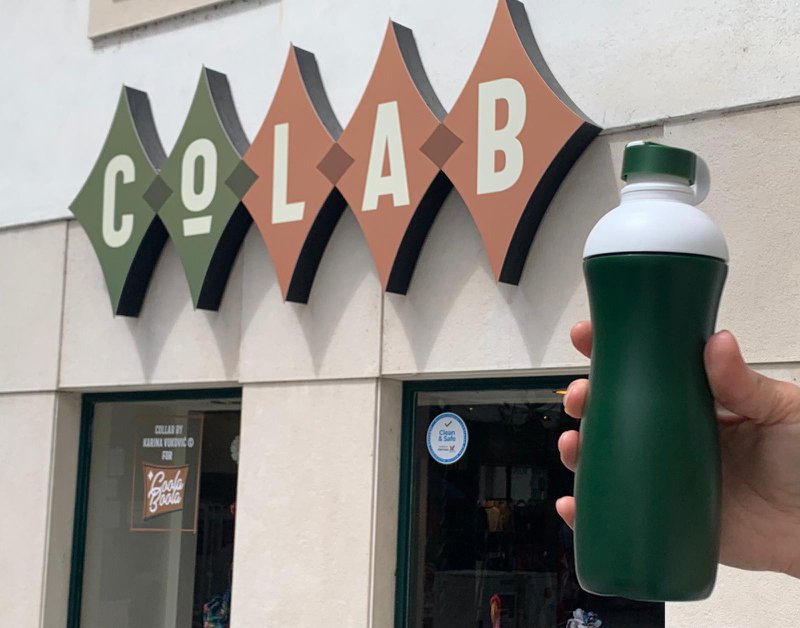 Biodrup Sportflasche biobasiert 500ml Grün
