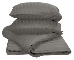 100% Bomuld Satin Dynebetræk Napoli - Taupe
