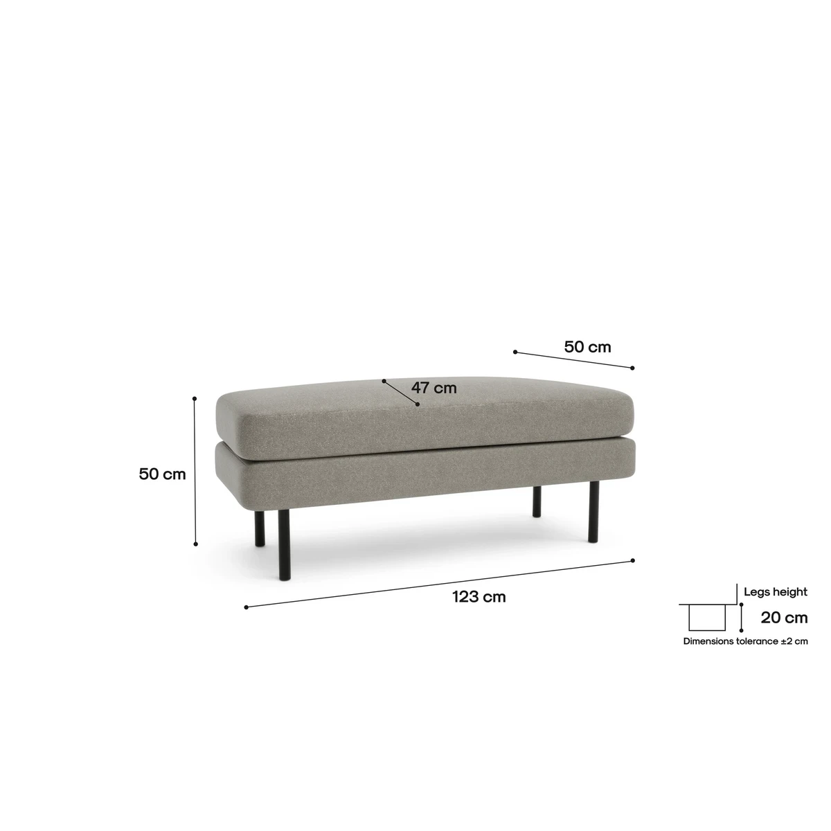 Bench CHELSEA - Taupe