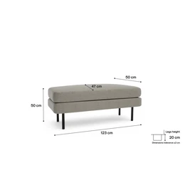 Bench CHELSEA - Taupe