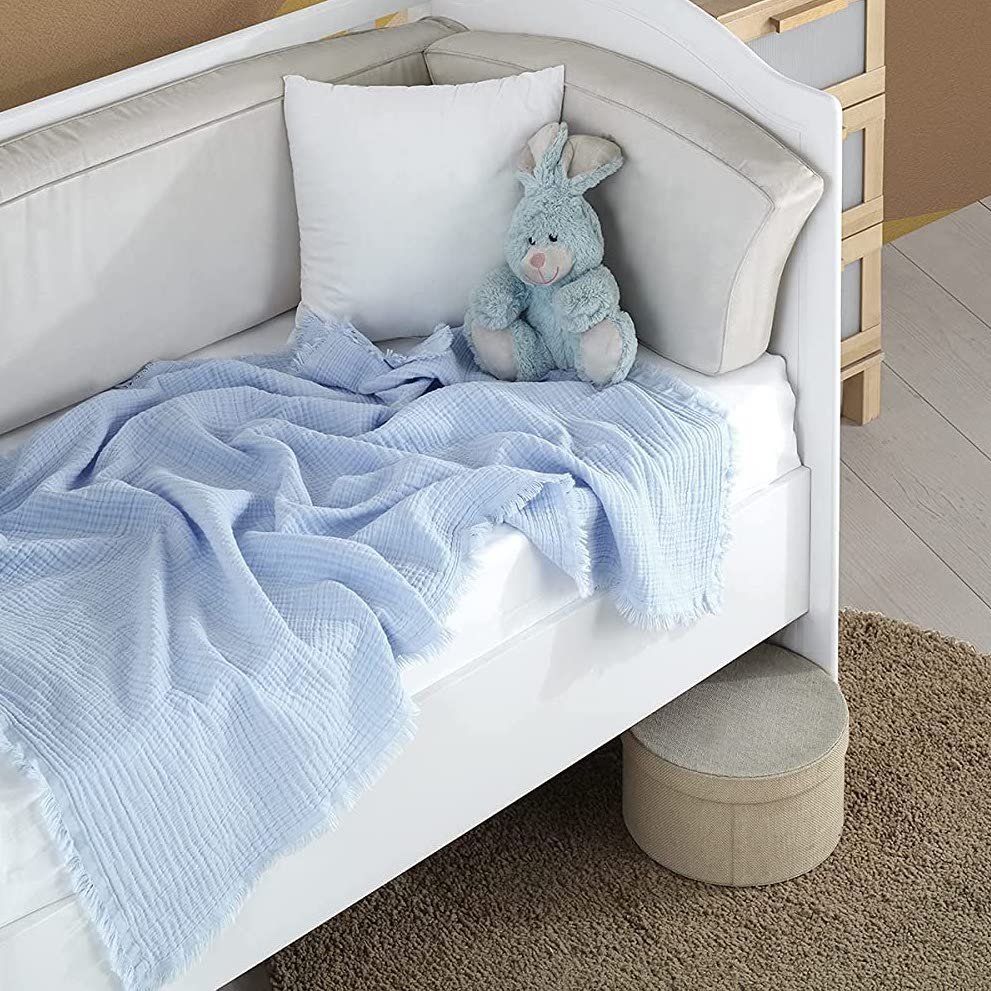 BOHORIA® muslin muslin cloth baby burp cloth Sky 80x80cm