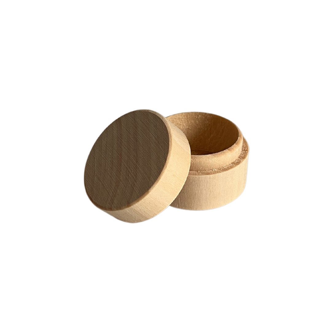 Wooden teeth / hair lock box small