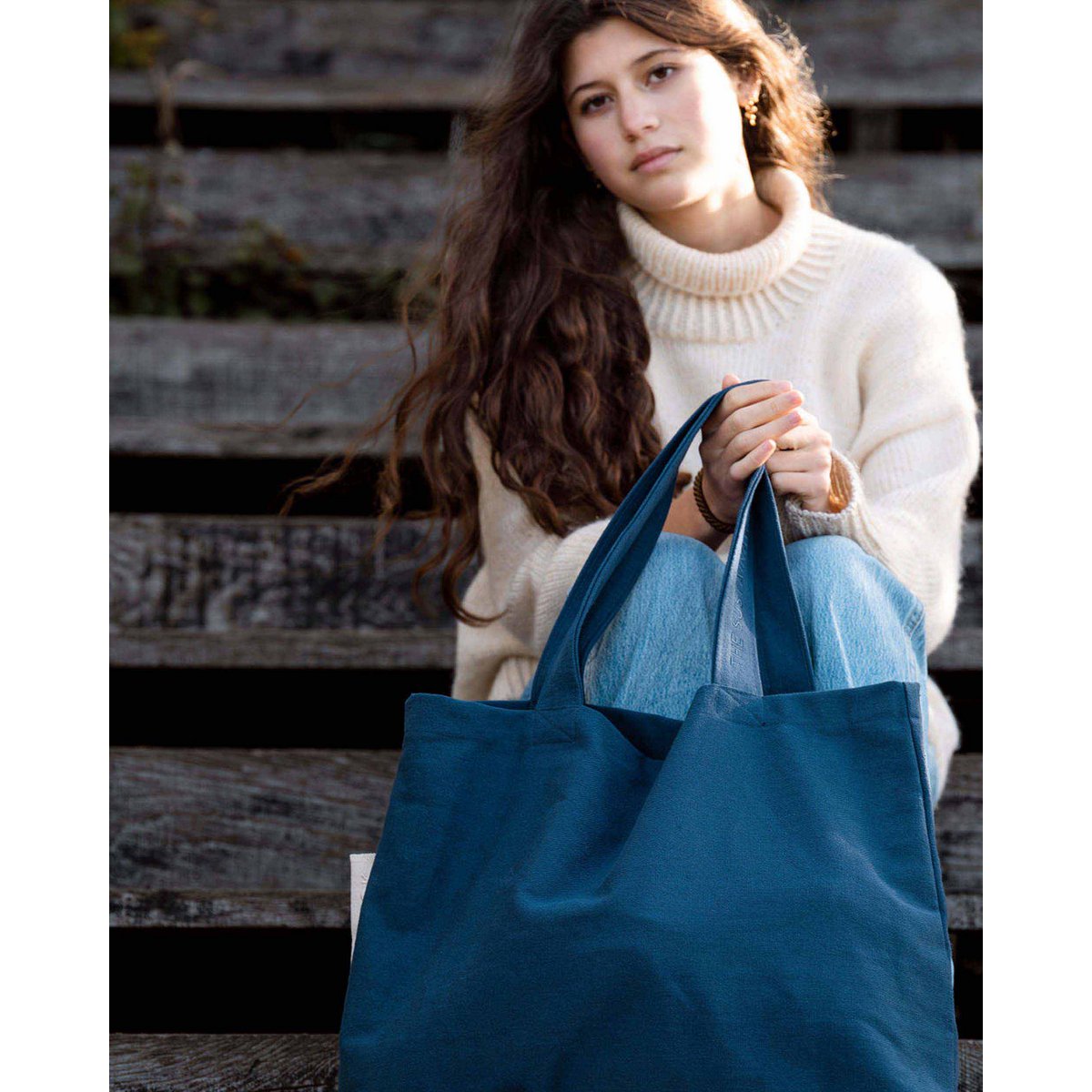 Rima canvas tas - donkere denim