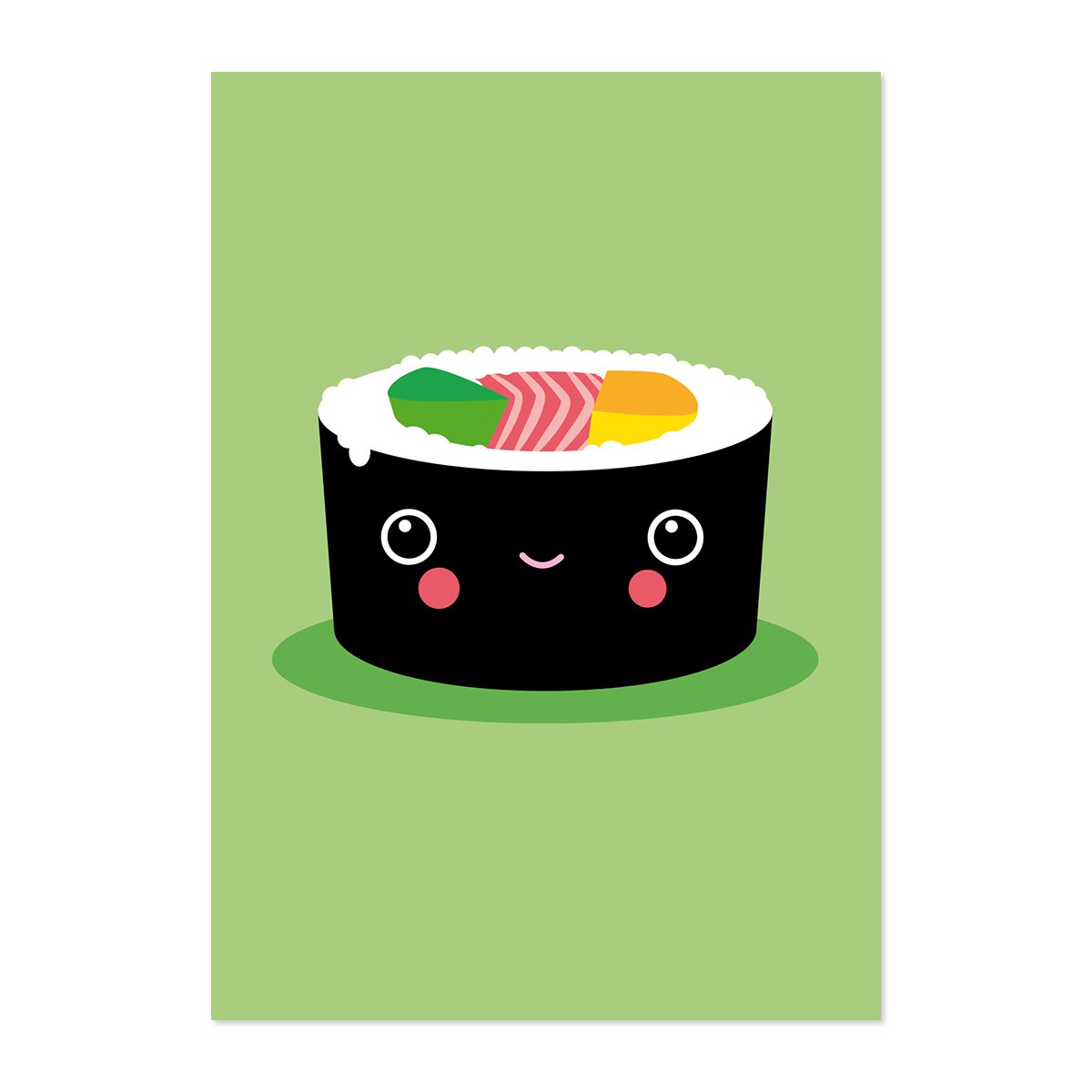 A4 Bilder-Set mit 5 Kawaii-Motiven für Kinder