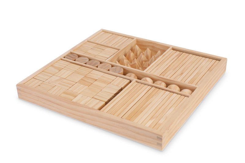 Kinderfeets gemixte blokken - Naturel