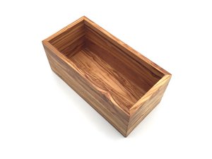 Container rectangular L. 25 cm Container Olive wood basket