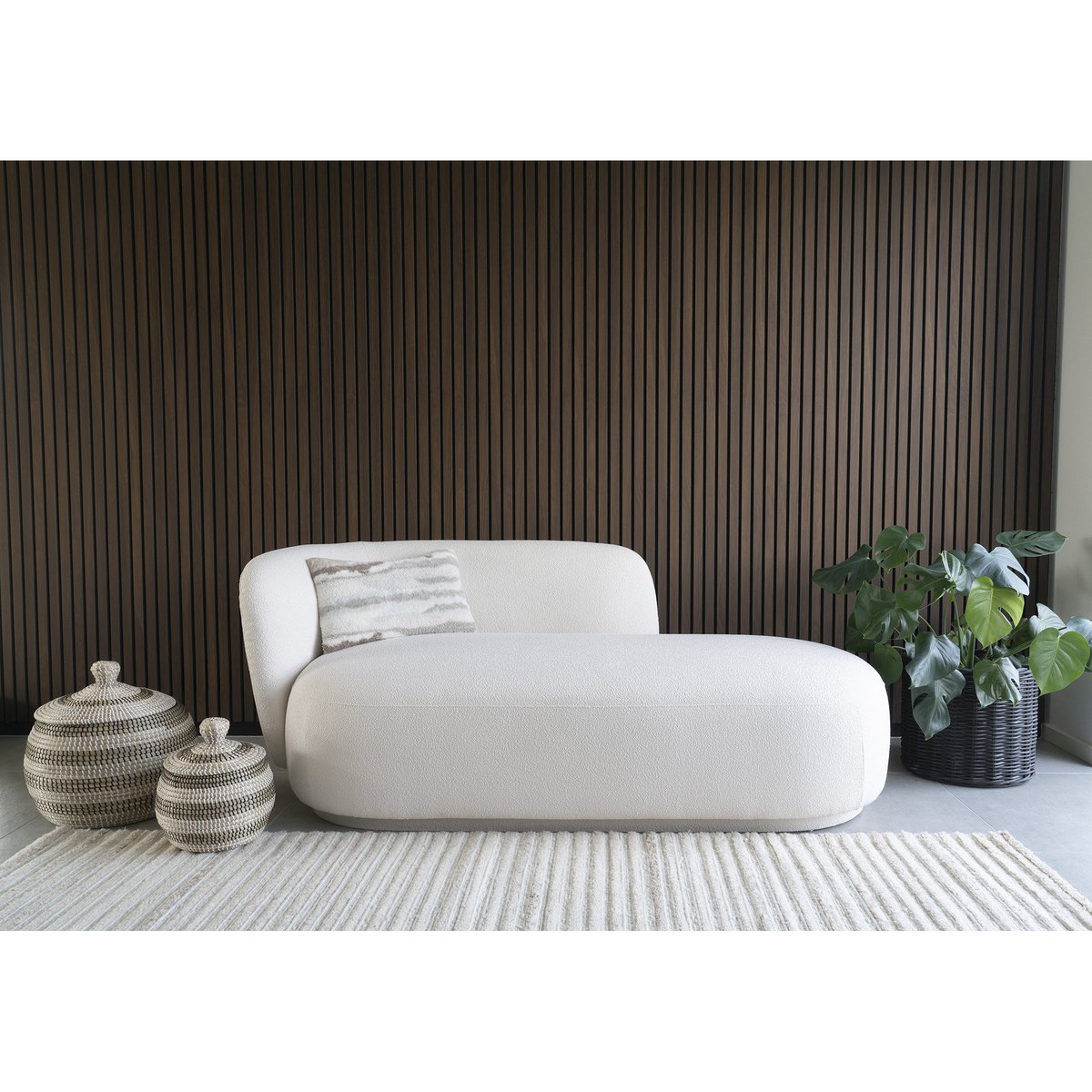 Ipoh Basket - Basket, seagrass, natural/white/black, set of 2