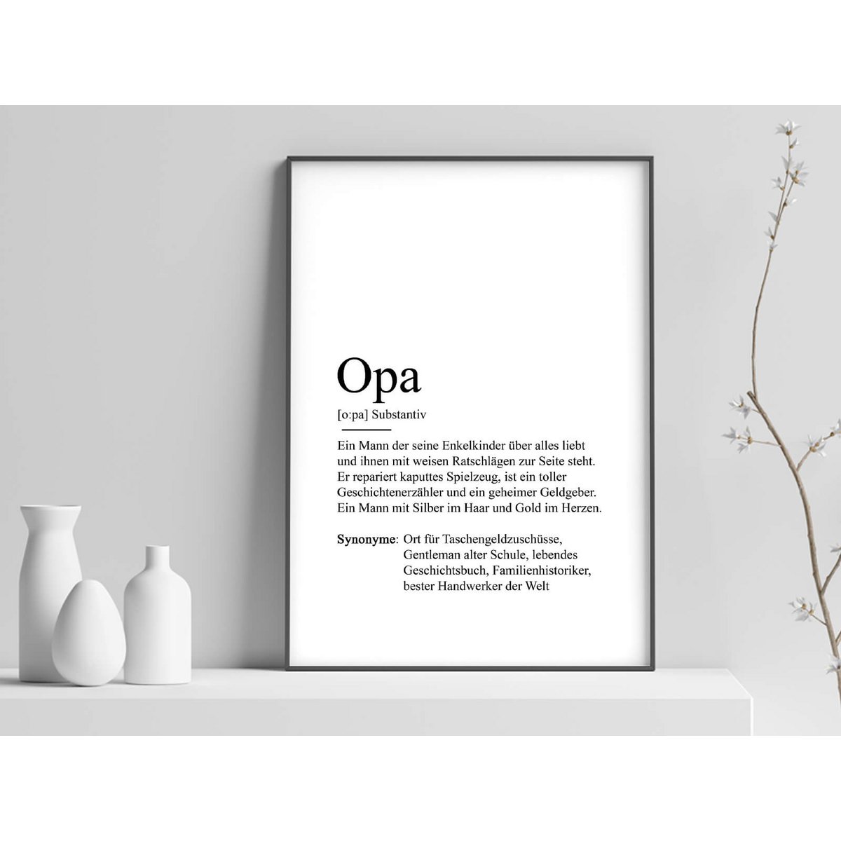 Definition "Opa" Poster