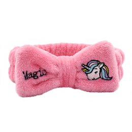 Licorne, Bandeau pour cheveux, Rose, Doux, Noeud, Cheveux, TAKE CARE