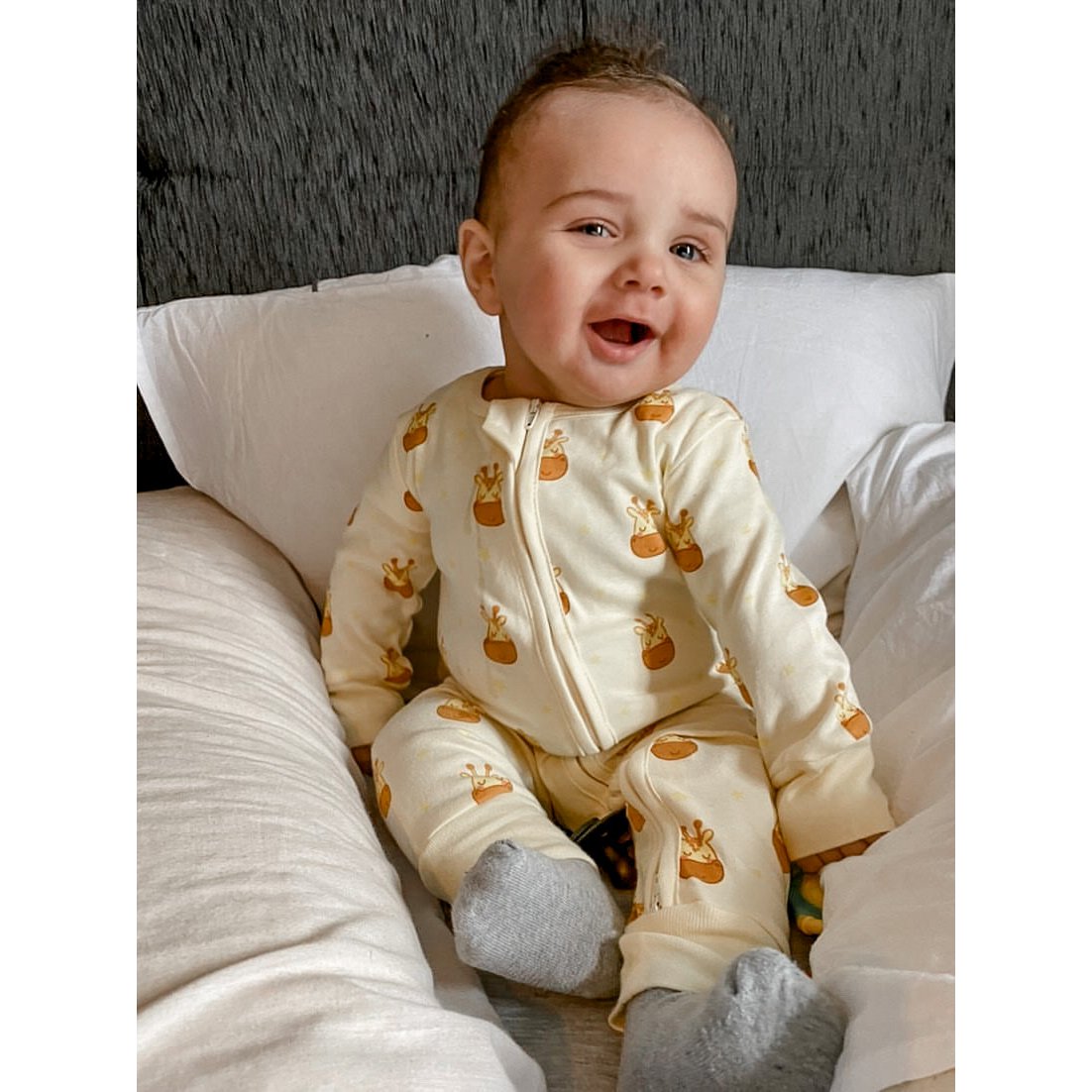 Giraf-pyjama met rits