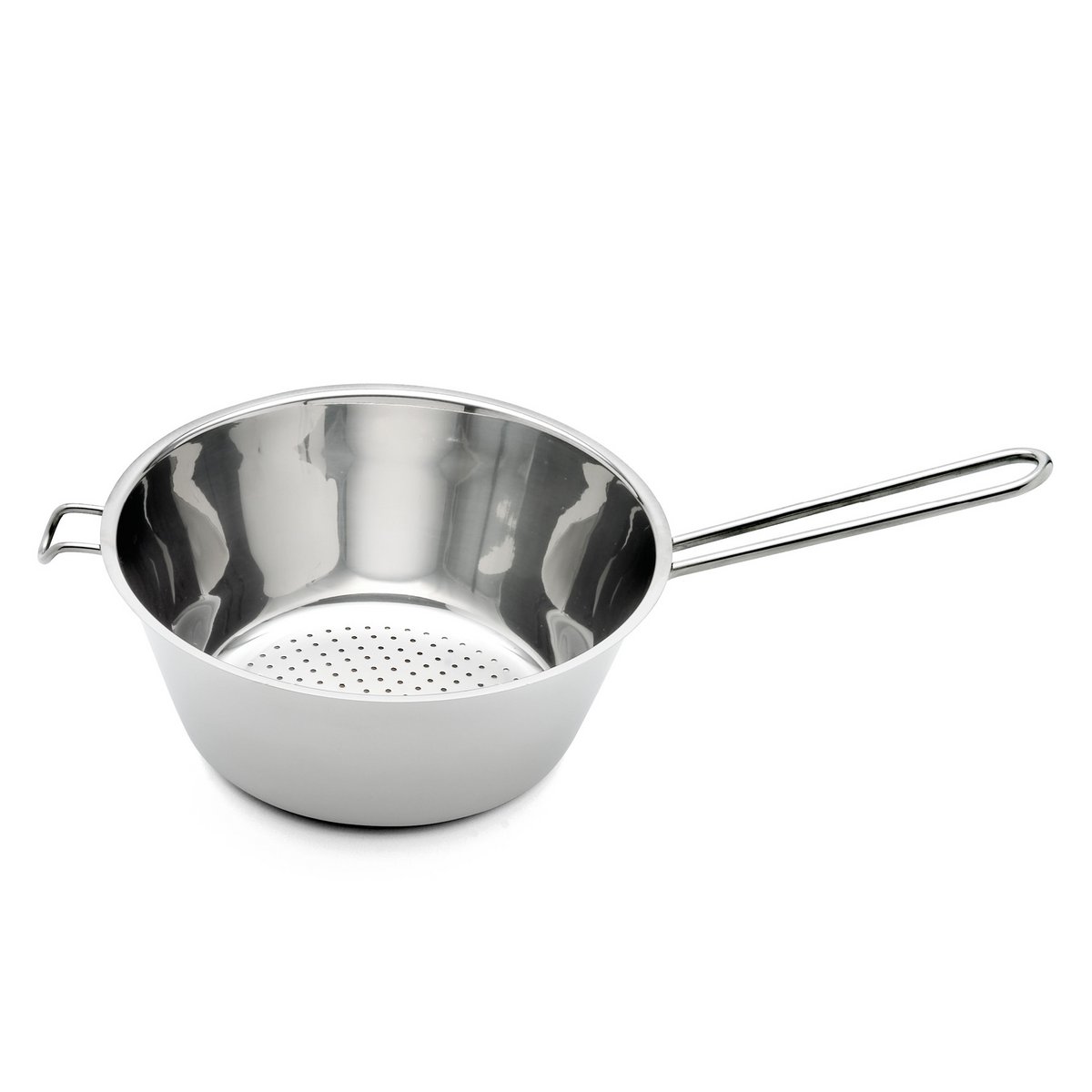 Stainless steel blanching sieve with flat bottom Ø 22 cm
