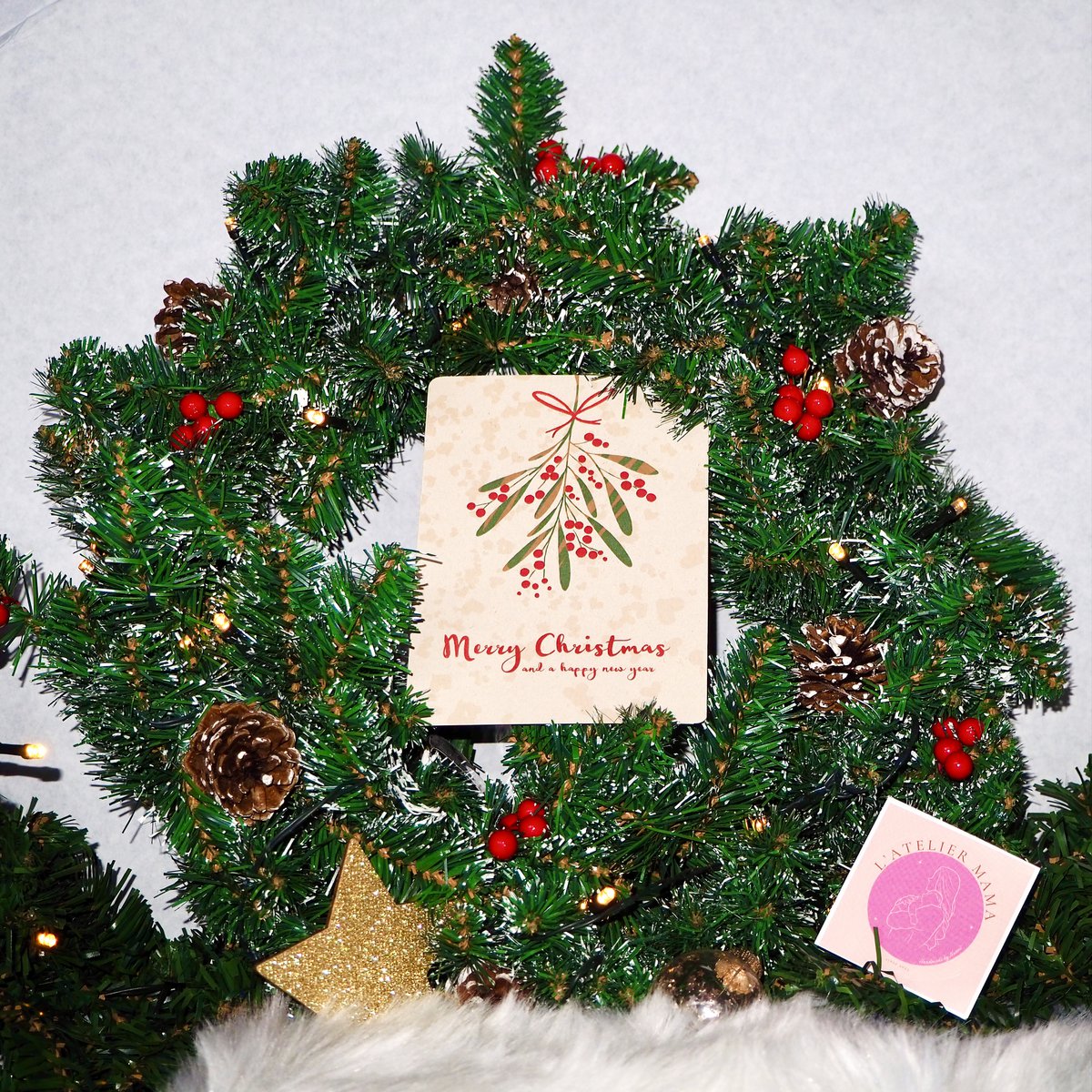 Cartolina di Natale 'Vischio'