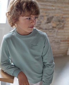 Jongenssweater met ronde hals en rugpatroon I56-26311243