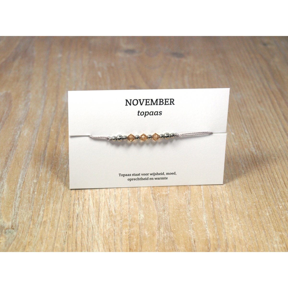 per stuk. Geboortesteen armbandjes swarovski rvs