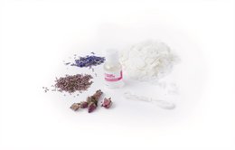 SET VELAS CON FLORES SECAS