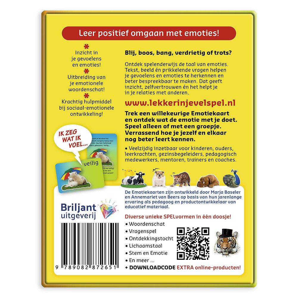 Lekker in je Vel Spel Emotiekaarten