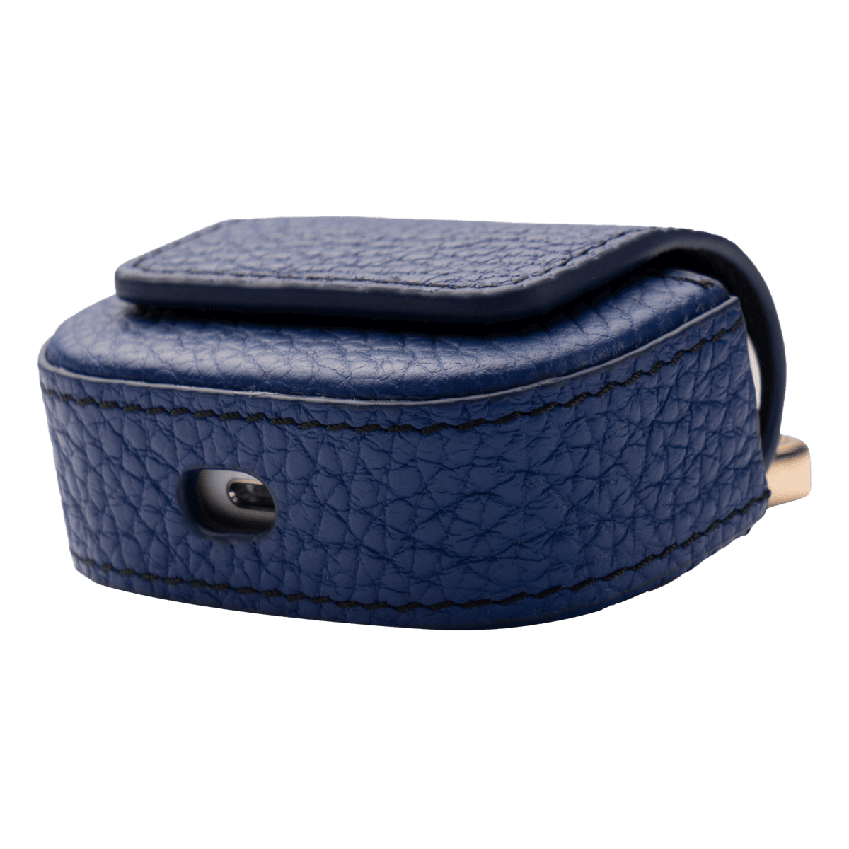 AIRPODS PRO CASE NAPPA BLUE WITH CARABINER