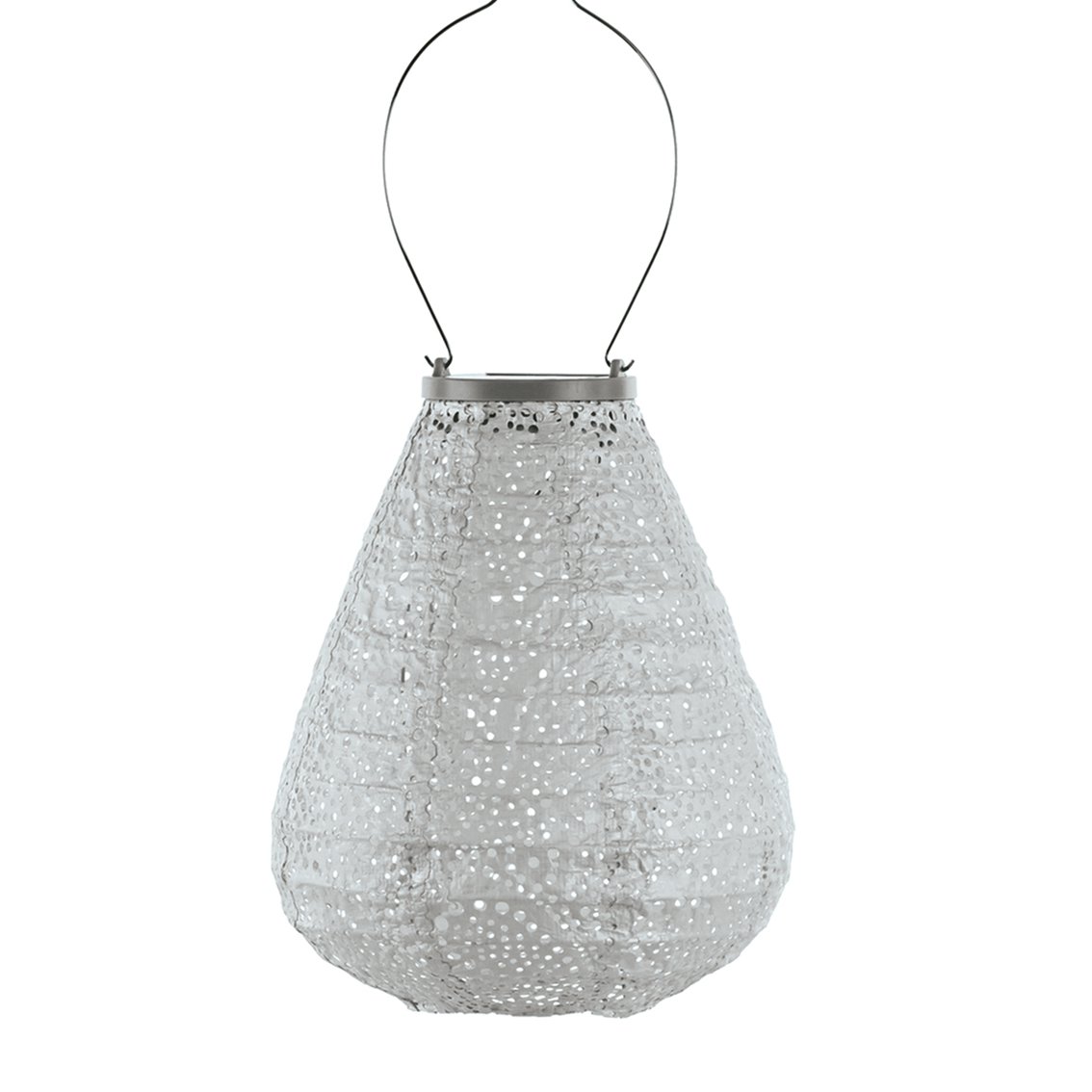 Lumiz Solar Lampion Paisley Tulip - 20 cm - Zilver